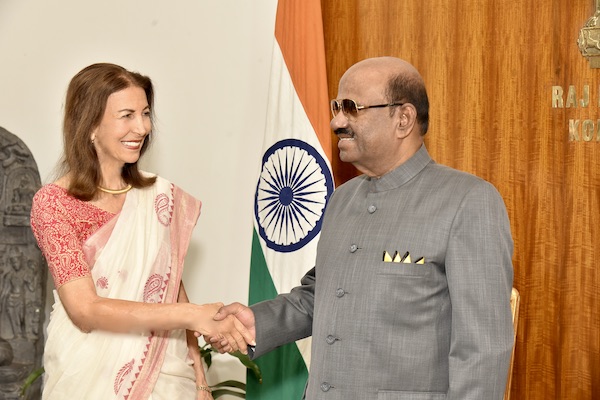 Lady Carla Davis and Governor of West Bengal
