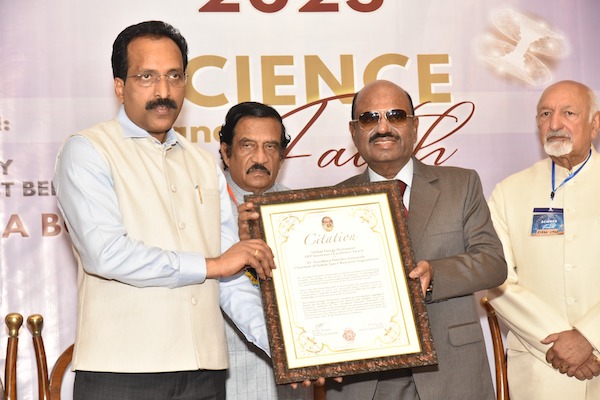 Award Citation presented to Dr. S. Somanath